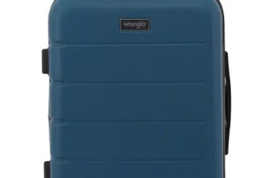 Wrangler 20″ Hard-Side Rolling Carry-0n Luggage w/ Cup Holder Just $34 (Reg. $49)!